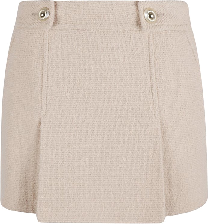 Tom Ford Textured Structured Skirt With Decorative Buttons