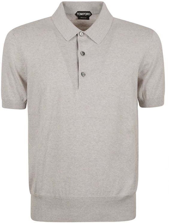 Tom Ford Fitted Grey Polo Shirt