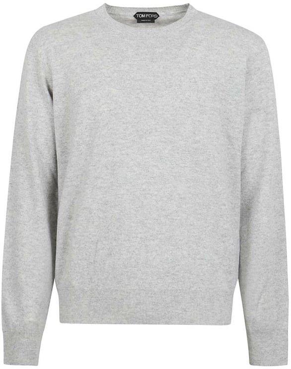 Tom Ford Light Grey Cashmere Crew Neck Sweater
