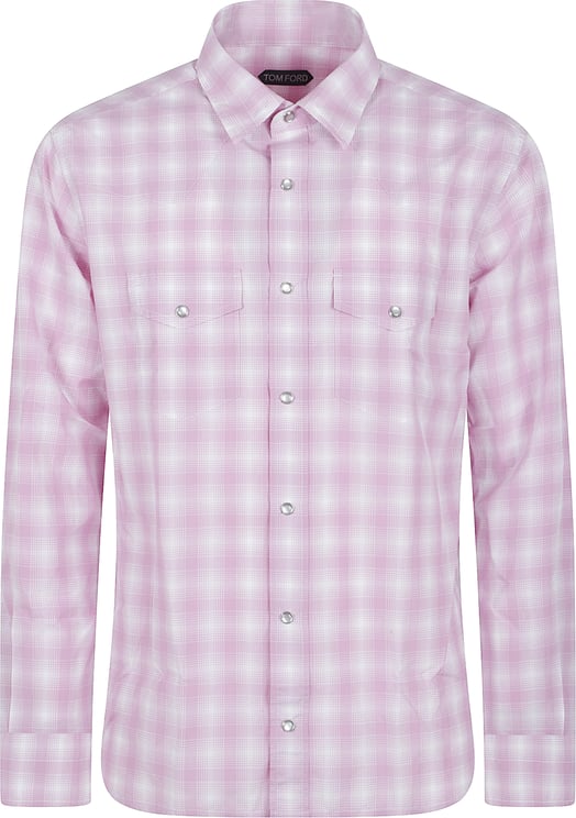 Tom Ford Check-Pattern Shirt with Chest Pockets