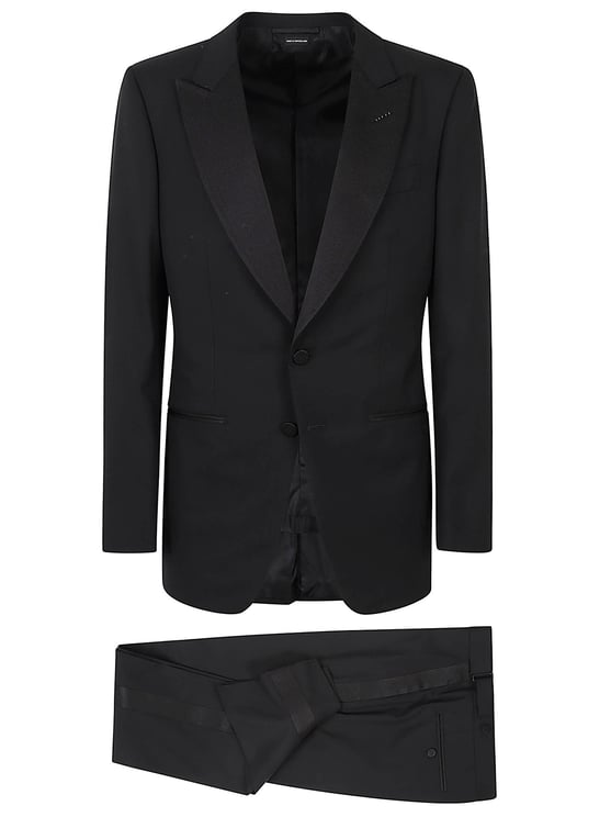 Tom Ford Black Wool Super 120s Tailored Suit