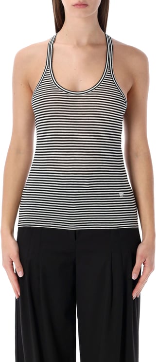 Tom Ford Long Sleeve Tee Stripes Black White Stripes