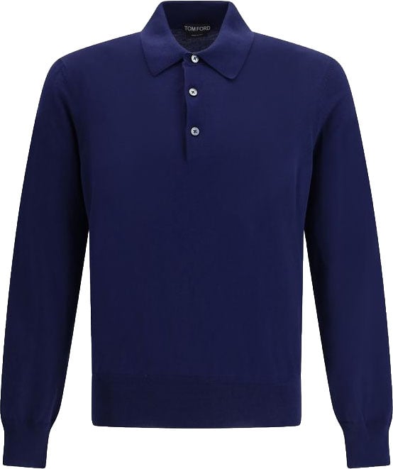 Tom Ford Tom Ford Blue Cotton Polo Shirt