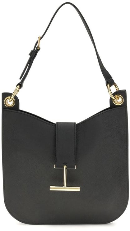 Tom Ford Tom Ford Black Calf Leather Bos Taurus Shoulder Bag