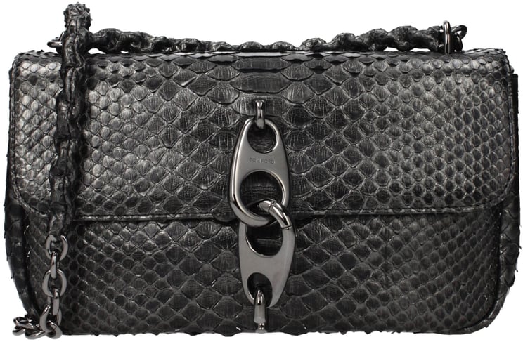 Tom Ford Tom Ford Gray Skin Shoulder Bag