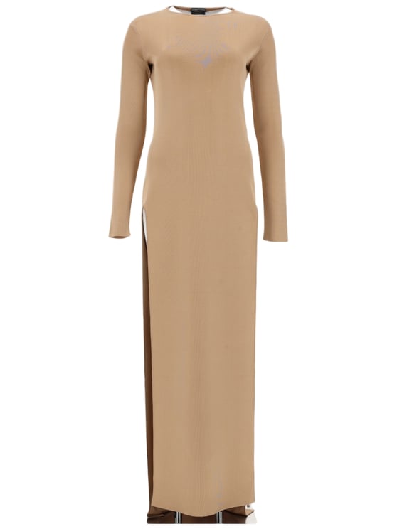 Tom Ford Black Fine-Knit High Neck Dress