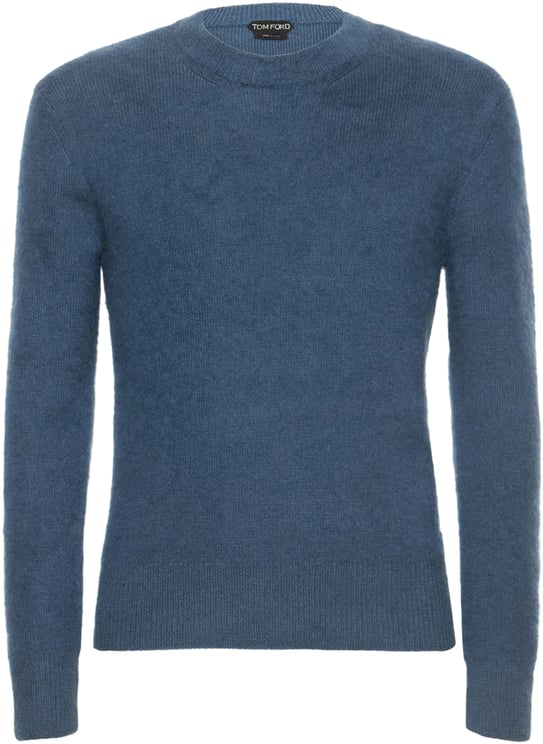 Tom Ford Elegant blue sweater with long sleeves