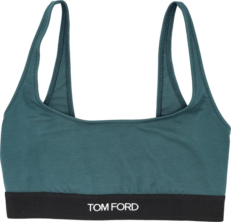 Tom Ford Bralette Logo Teal Green