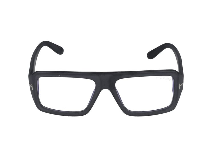 Tom Ford Black Bold Oversized Square Eyeglasses