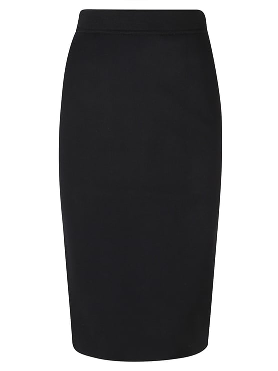 Tom Ford Fitted Black Skirt with High Waist