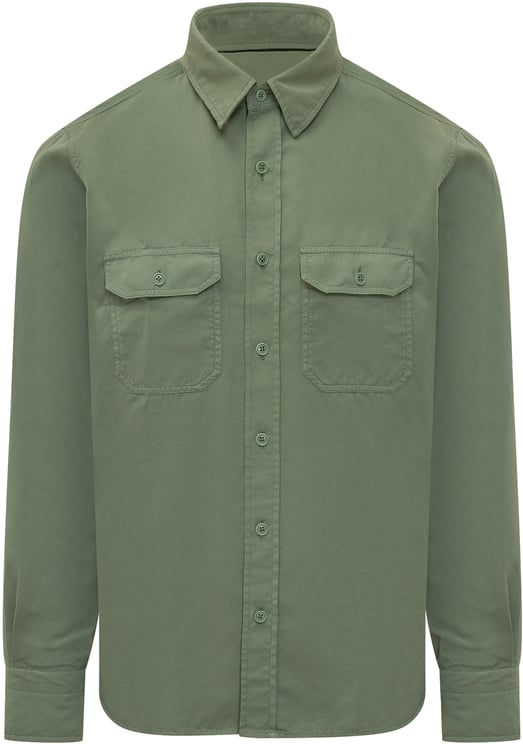 Tom Ford Camicia Military con Tasche Applicate