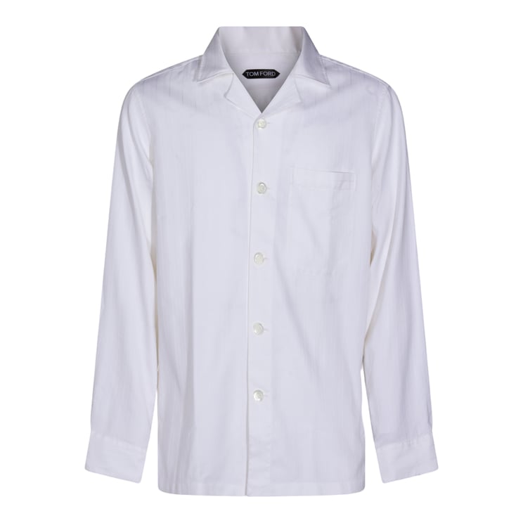 Tom Ford Classic Beige Button-Down Shirt With Tailored Fit