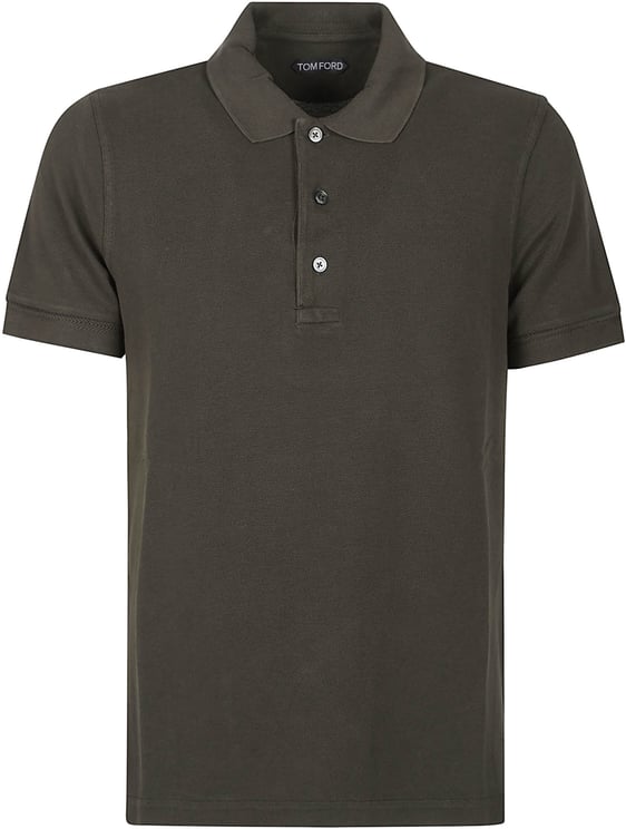 Tom Ford Short Sleeve Polo Shirt Green