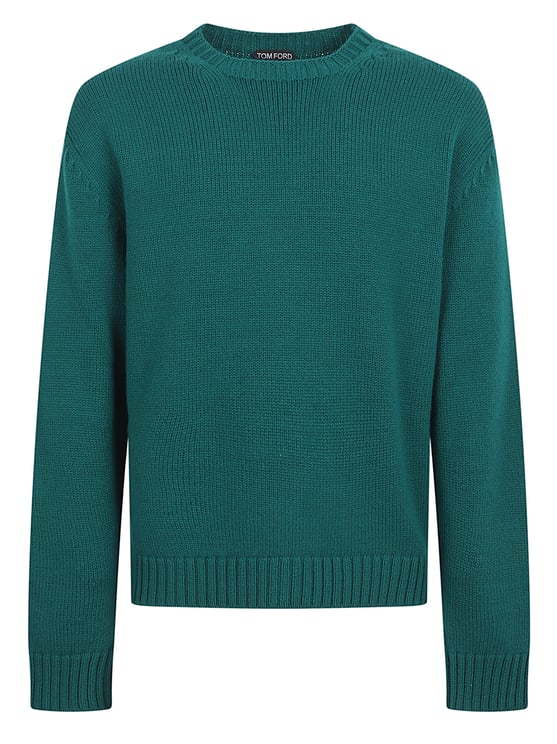 Tom Ford Classic Crew Neck Sweater in Luxurious Wool-Cashmere Blend