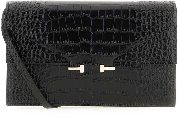 Tom Ford Tom Ford Black leather crossbody bag