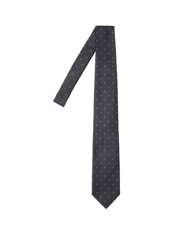 Tom Ford Adjustable Polka Dot Mulberry Silk Necktie