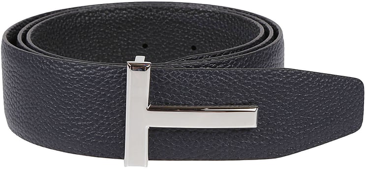 Tom Ford Reversible T Belt Blue