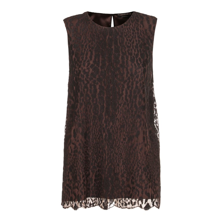 Tom Ford Black And Brown Top