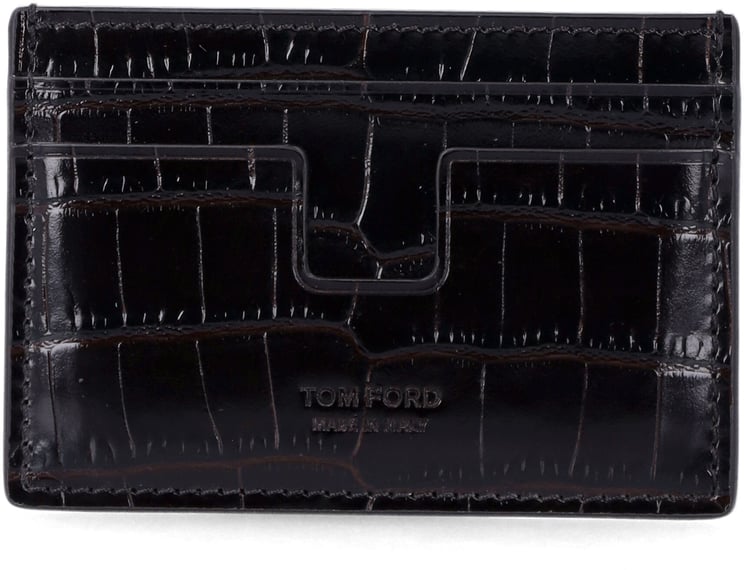 Tom Ford Tom Ford Crocodile leather card holder