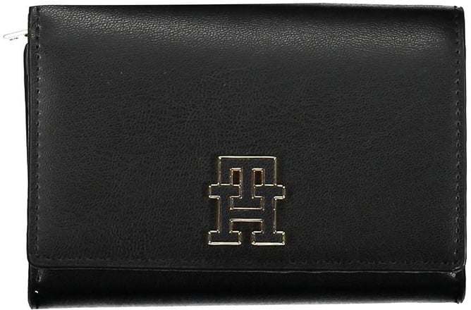 Tommy Hilfiger Tommy Hilfiger Black Polyurethane Women Wallet