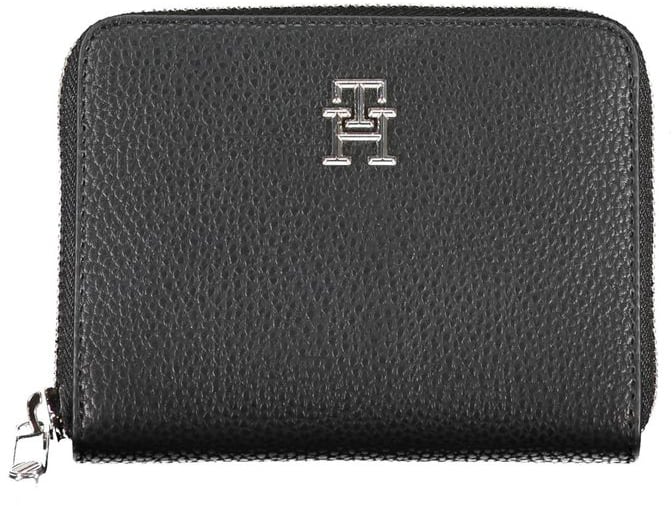 Tommy Hilfiger Tommy Hilfiger Black Polyurethane Women Wallet
