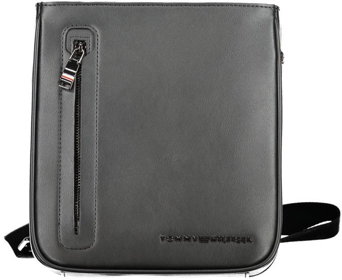 Tommy Hilfiger Tommy Hilfiger Black Polyurethane Men's Shoulder Bag