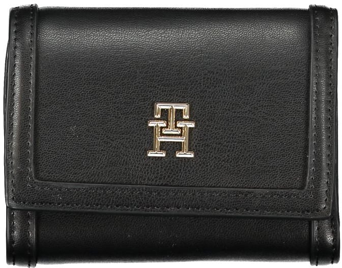 Tommy Hilfiger Tommy Hilfiger Black Polyurethane Women Wallet