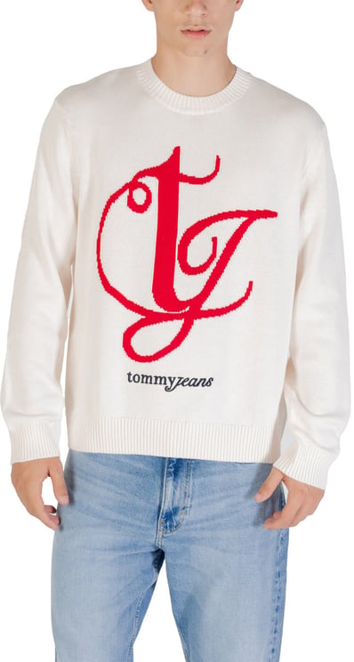 Tommy Hilfiger Tommy Hilfiger Jeans Cream Recycled Cotton Sweatshirt