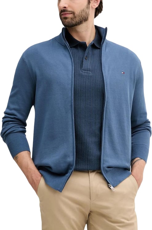Tommy Hilfiger Tommy Hilfiger Blue Cotton Cardigan
