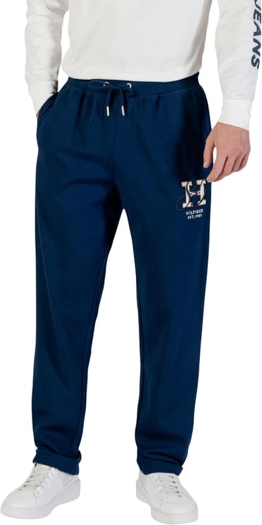 Tommy Hilfiger Tommy Hilfiger Blue Recycled Cotton Joggers (Workout Pants)