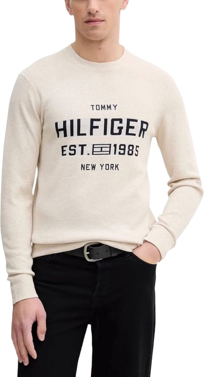 Tommy Hilfiger Tommy Hilfiger Beige Organic Cotton Sweatshirt