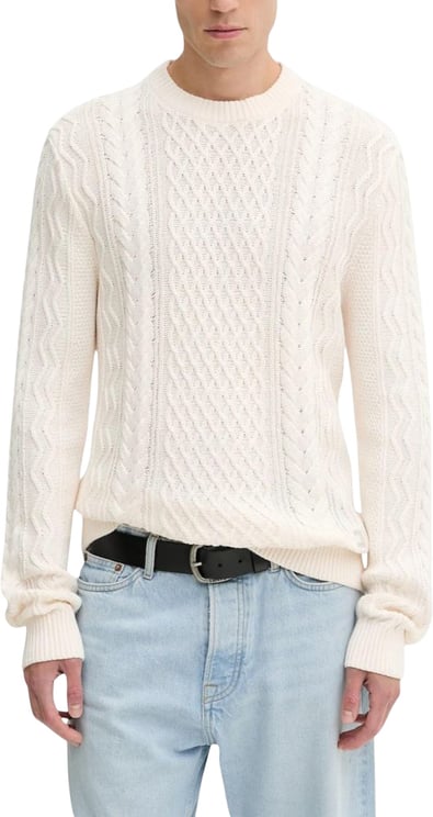 Tommy Hilfiger Tommy Hilfiger Jeans Cream Recycled Cotton Sweatshirt