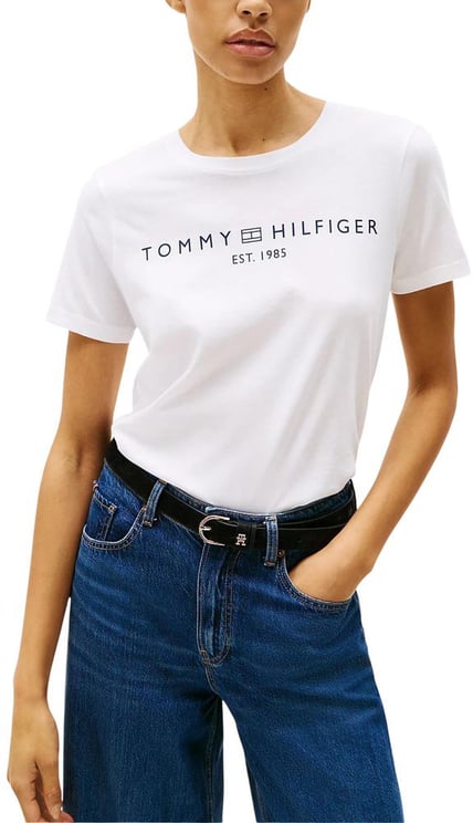 Tommy Hilfiger Tommy Hilfiger White Recycled Cotton T-Shirt