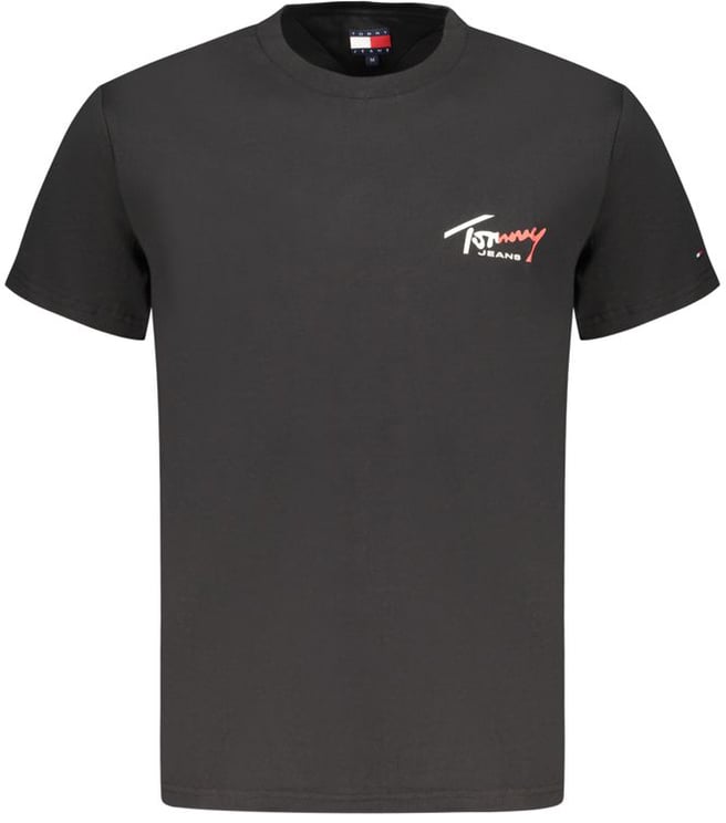 Tommy Hilfiger Tommy Hilfiger Black Cotton Men T-Shirt