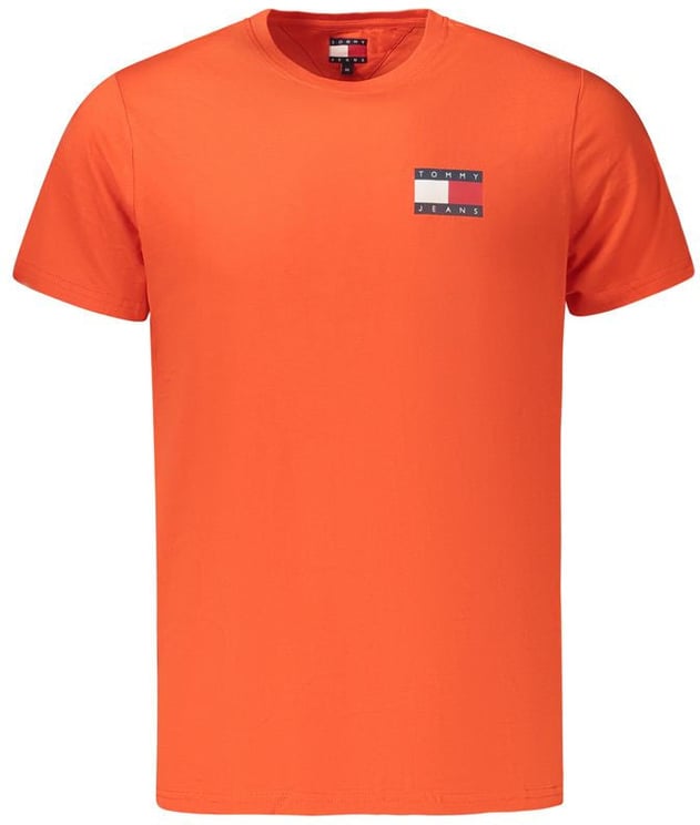 Tommy Hilfiger Tommy Hilfiger Arancione Cotton Men T-Shirt
