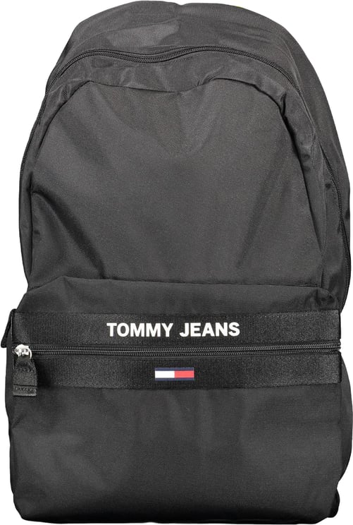 Tommy Hilfiger Tommy Hilfiger Black Recycled Polyester Men Backpack