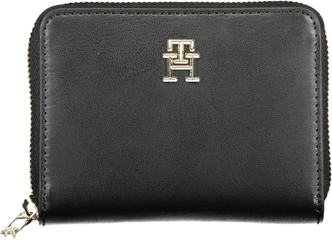 Tommy Hilfiger Tommy Hilfiger Black Polyurethane Women Wallet