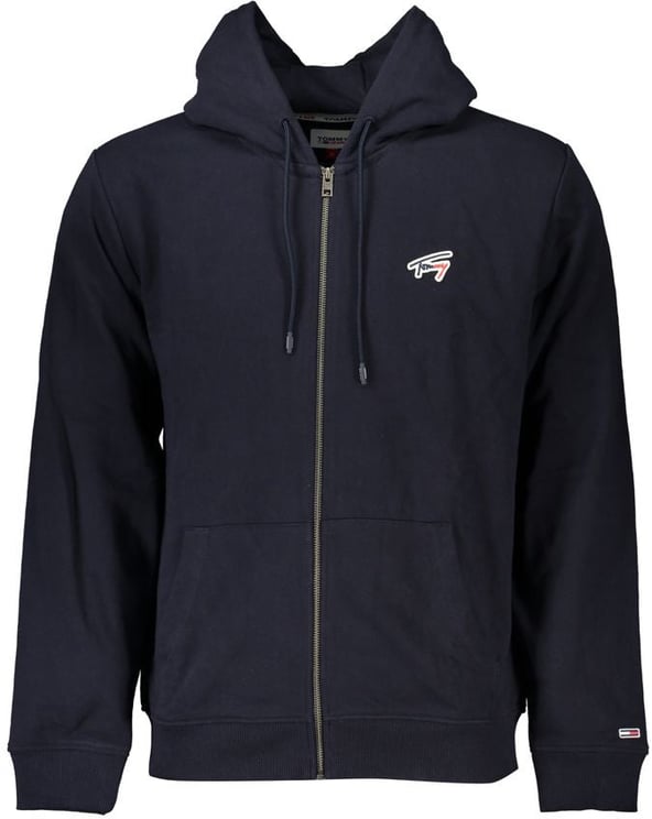 Tommy Hilfiger Tommy Hilfiger Blue Cotton Men's Hooded Sweatshirt