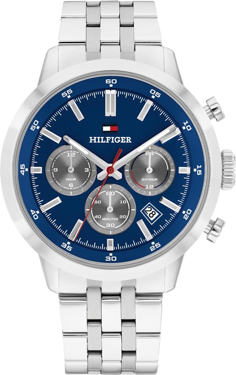 Tommy Hilfiger Tommy Hilfiger TH1710753 Horloge Heren Zilverkleurig 43mm