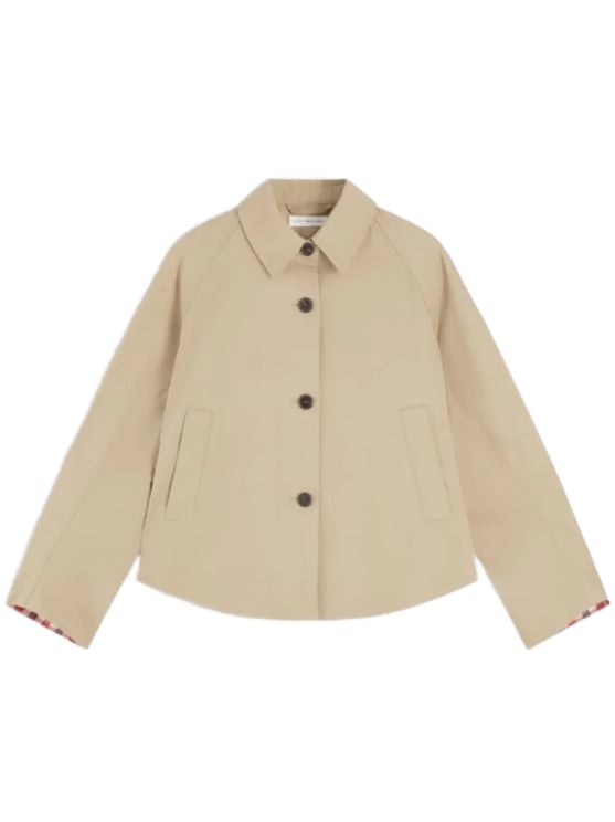 Tommy Hilfiger Boxy Silhouette Short Jacket With Classic Collar