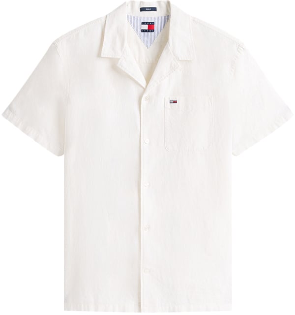 Tommy Jeans Tommy Jeans Linen Blend Camp SS Shirt