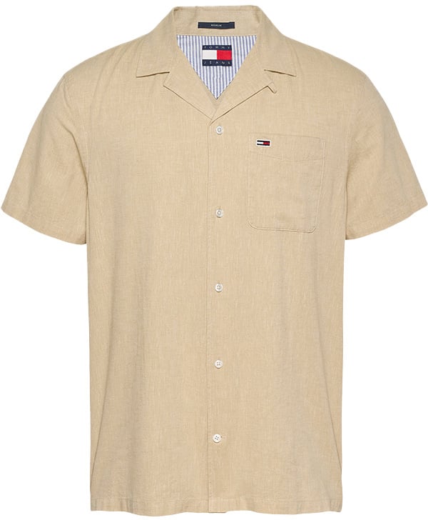 Tommy Jeans Tommy Jeans Linen Blend Camp SS Shirt