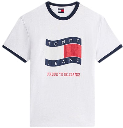 Tommy Jeans Tommy Jeans Reg Waving Flag Ss Ringer Tee