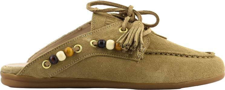 Toral Boat Loafer Mule Sand