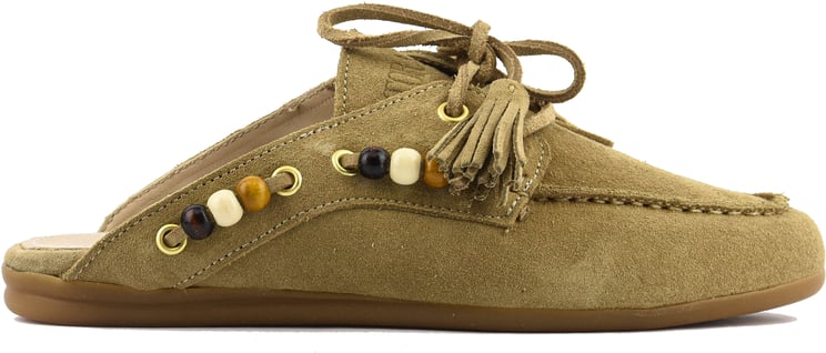 Toral Boat Loafer Mule Sand