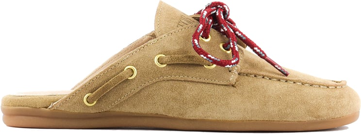 Toral Boat Loafer Mule Sand
