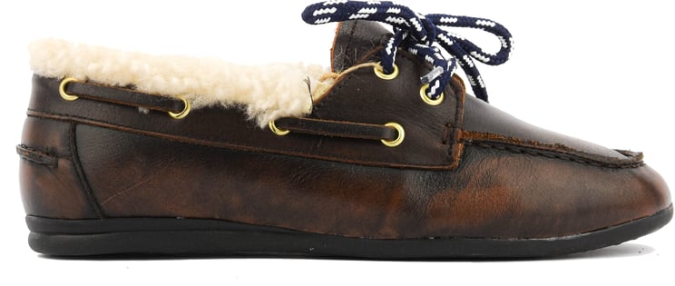 Toral Nahua Brushed Leather Brown Shearling