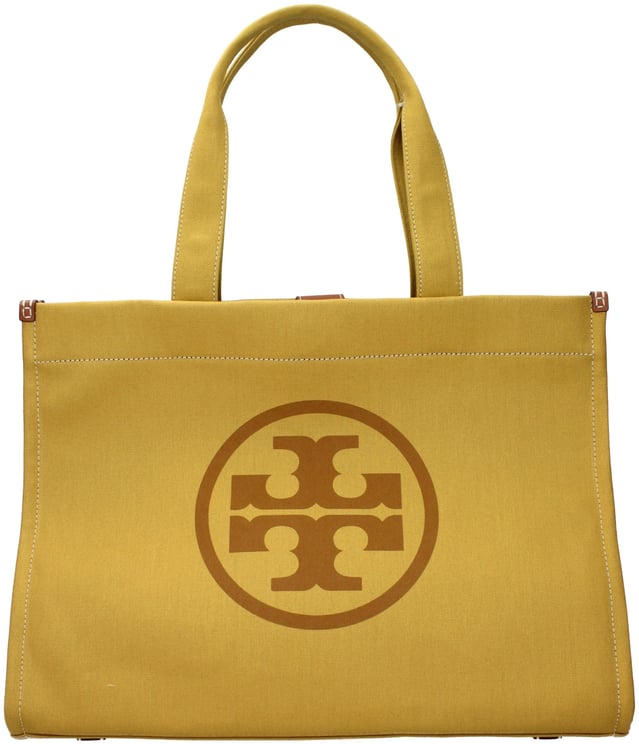 Tory Burch Tory Burch Yellow Fabric Shoulder Bag