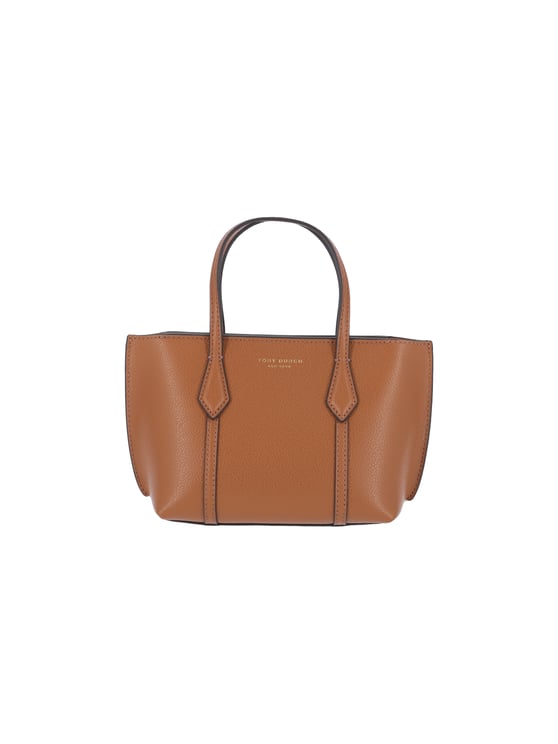Tory Burch Structured Pebbled Handbag with Adjustable Strap