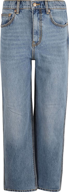 Tory Burch Mid-Rise Straight-Leg Denim Jeans